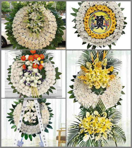 广东梅州市平远县大柘镇墩背村花圈速递